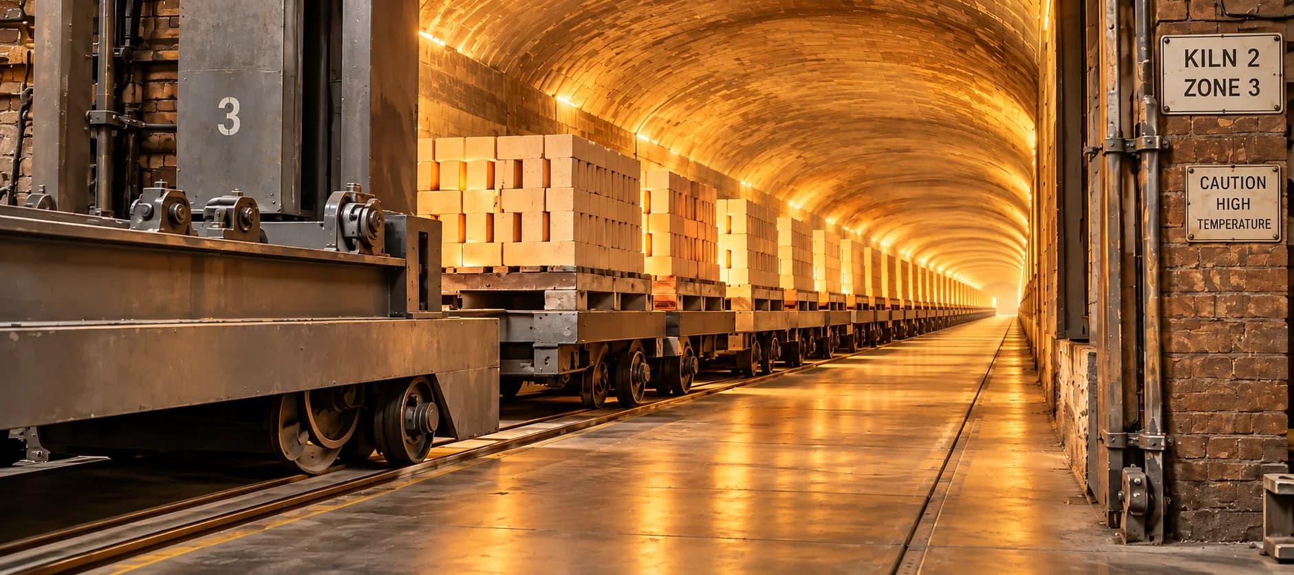 Cuptor tunel Helios — linie de producție, Aștileu